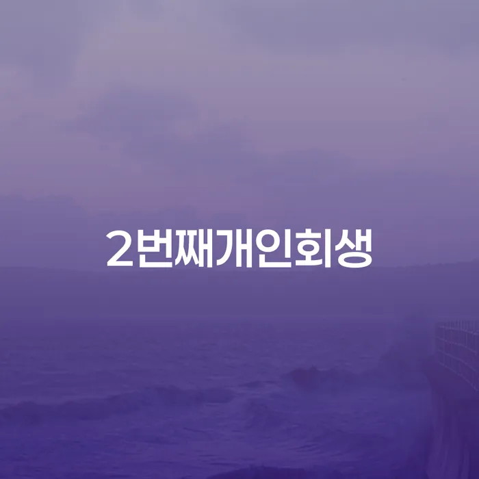개인사업자회생 개인회생으로 방법 잘하는 방법은