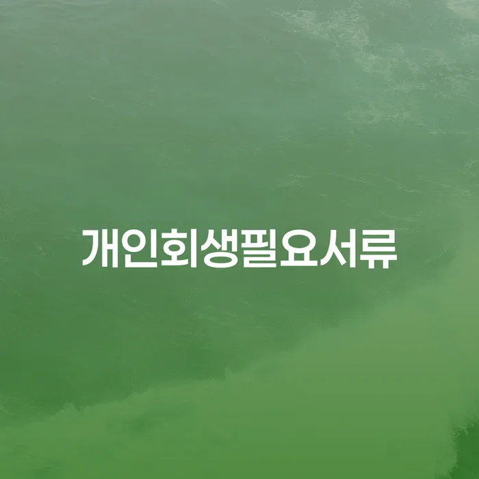 파산 개인회생,개인파산으로 있을까요?