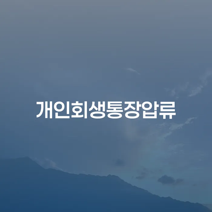 휴대폰개통대출 개인회생으로 해결 어떻게 해야하는지
