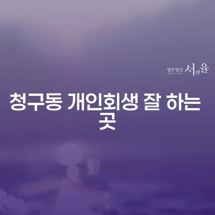청구동 개인회생 잘 하는 곳