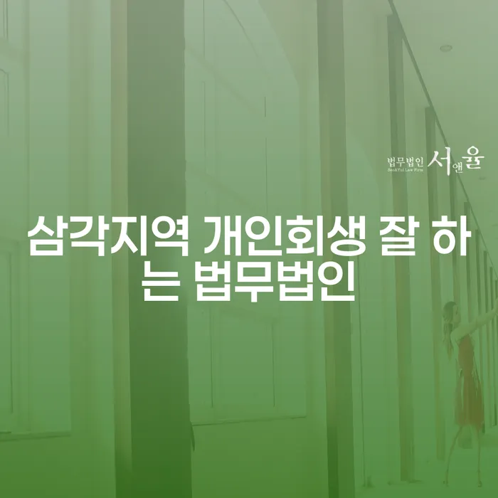 삼각지역 개인회생 잘 하는 법무법인