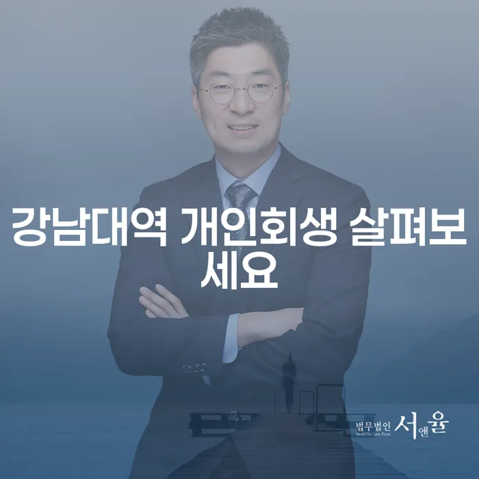 강남대역 개인회생 살펴보세요