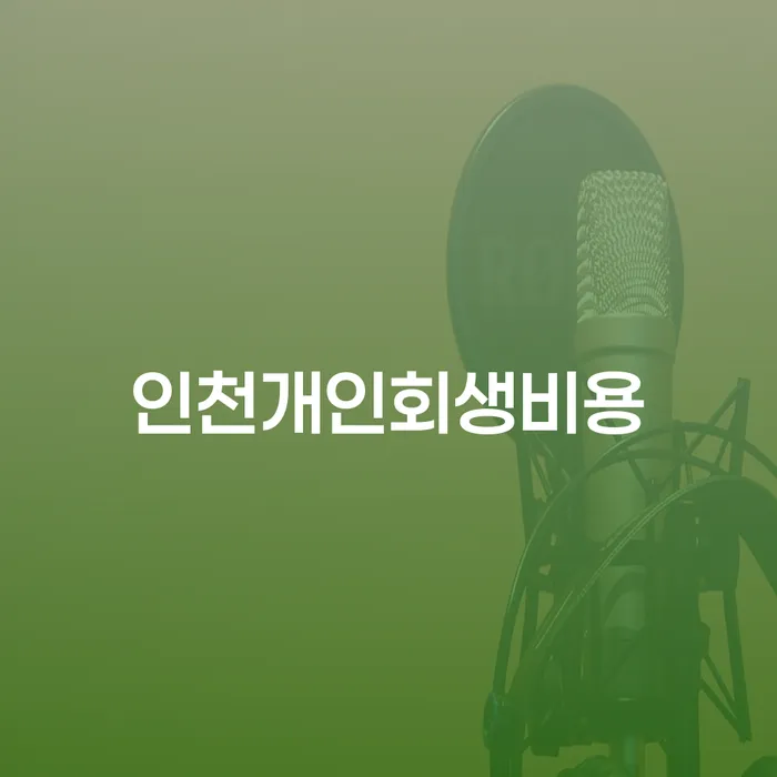 인천개인회생비용과 개인회생법인대표, 어떻게 준비해야 할까요?